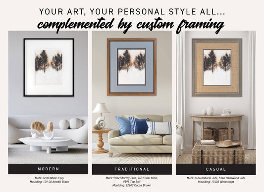 Discover Your Style with Custom Framing: Elevate Your Artwork, Enhance Your Space