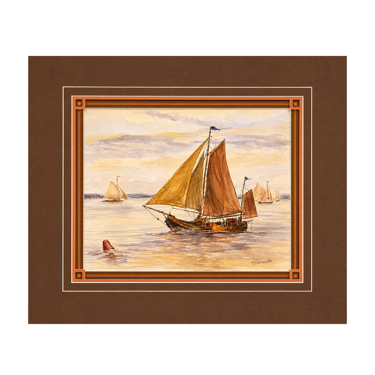 11x14 • 1 Opening 4 Layer Mat with Unique Corners