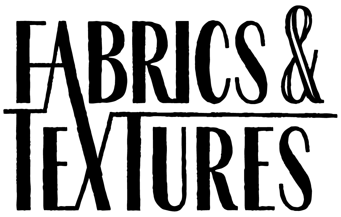 Fabrics & Textures Logo (stacked - black)