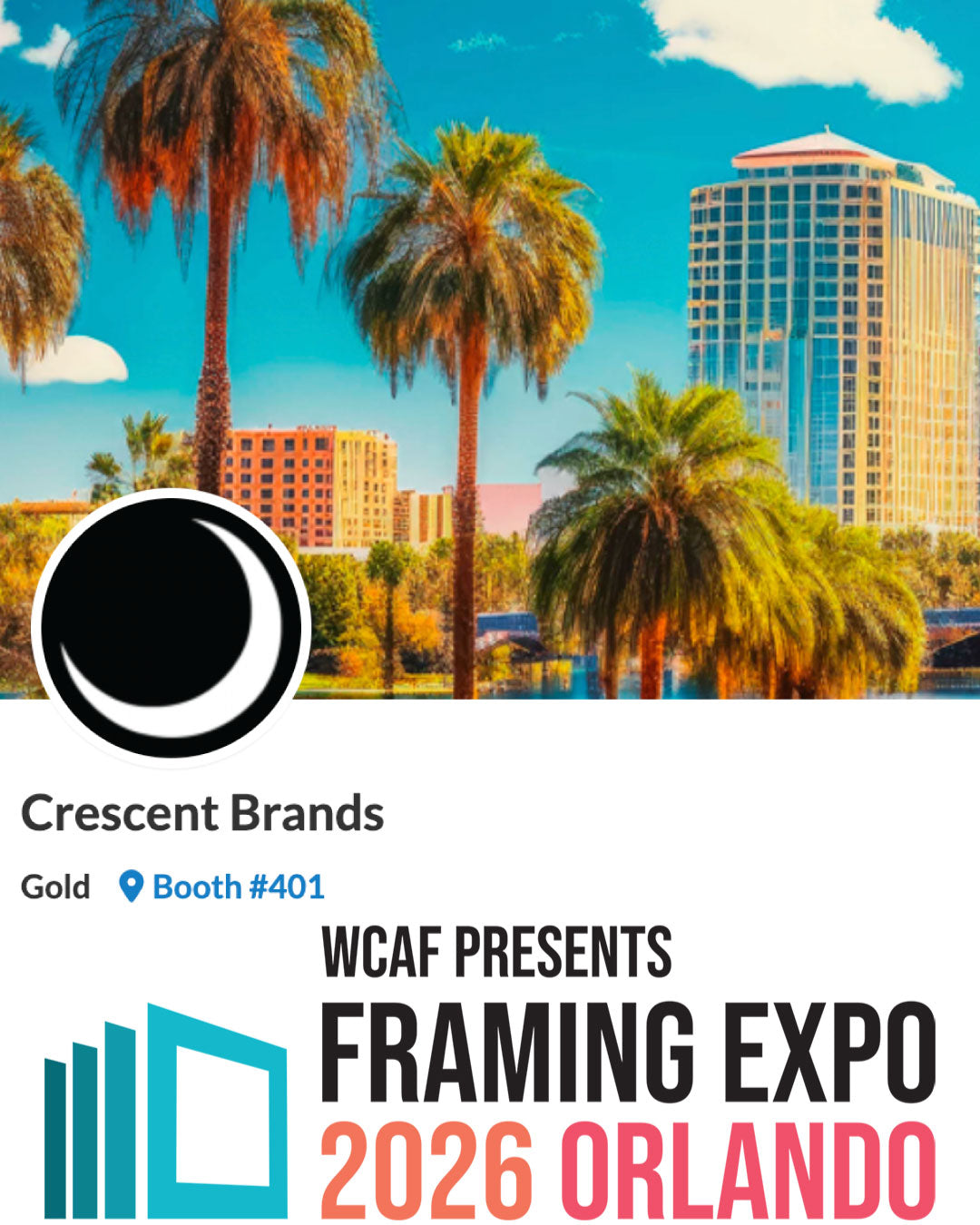 Crescent Brands & Valiani to Showcase New Products, Live CMC Demos, and Design Inspiration at Framing Expo 2026