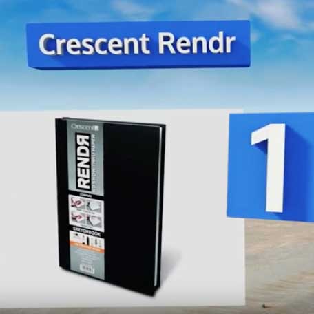 Crescent RENDR Sketchbook Named #1 by EZvid