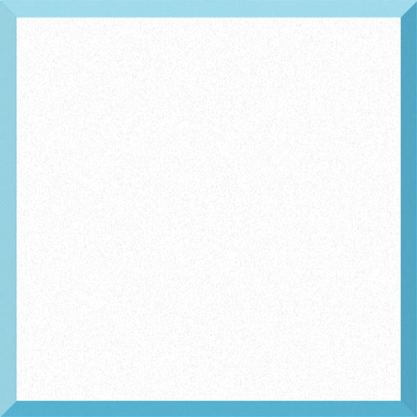 White on Aqua