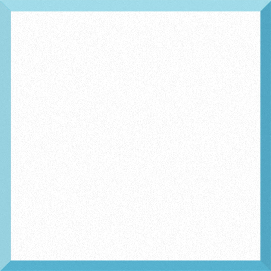 White on Aqua