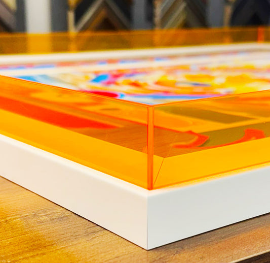 Glow Up White with Orange