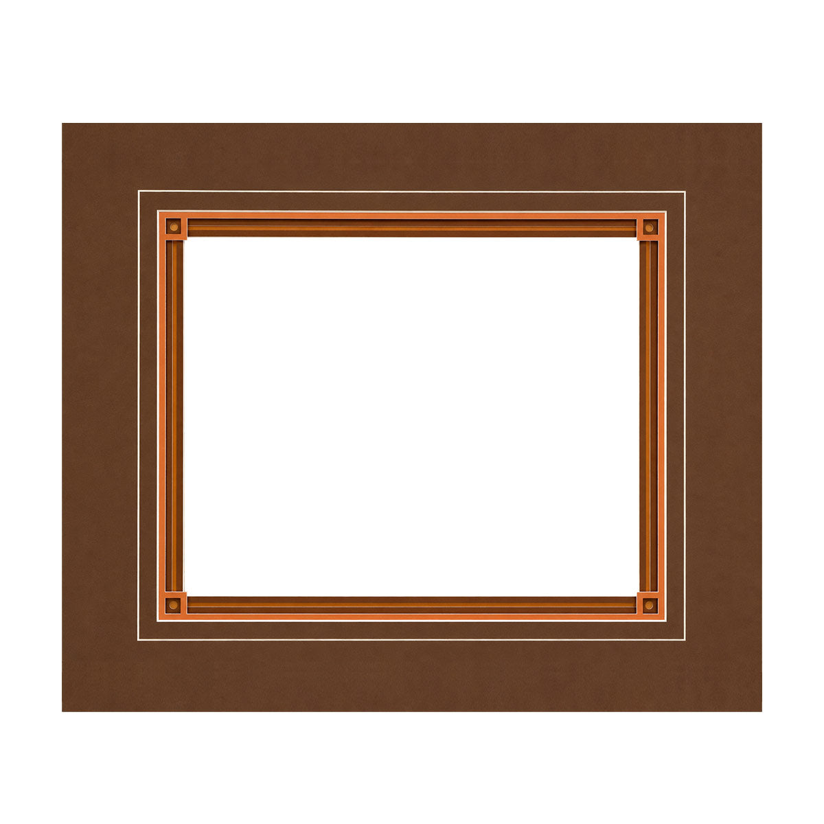 11x14 • 1 Opening 4 Layer Mat with Unique Corners