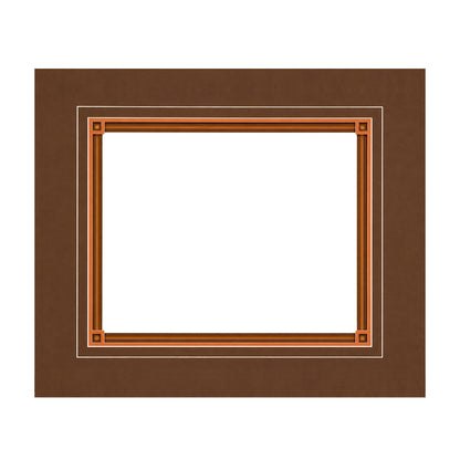 11x14 • 1 Opening 4 Layer Mat with Unique Corners