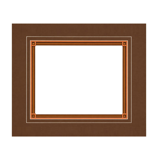 11x14 • 1 Opening 4 Layer Mat with Unique Corners